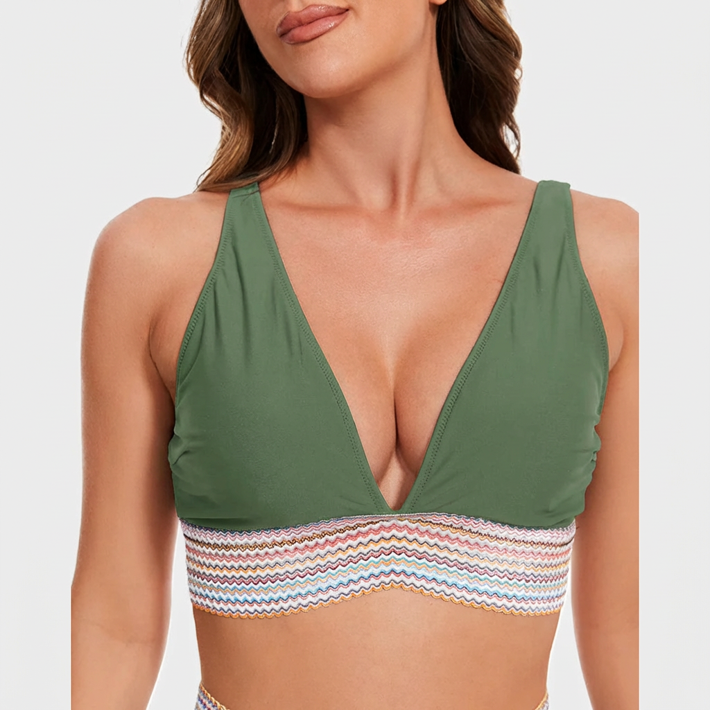 Dames Hoge Taille Bikiniset | Tweedelig Zwemset met Bikinitop