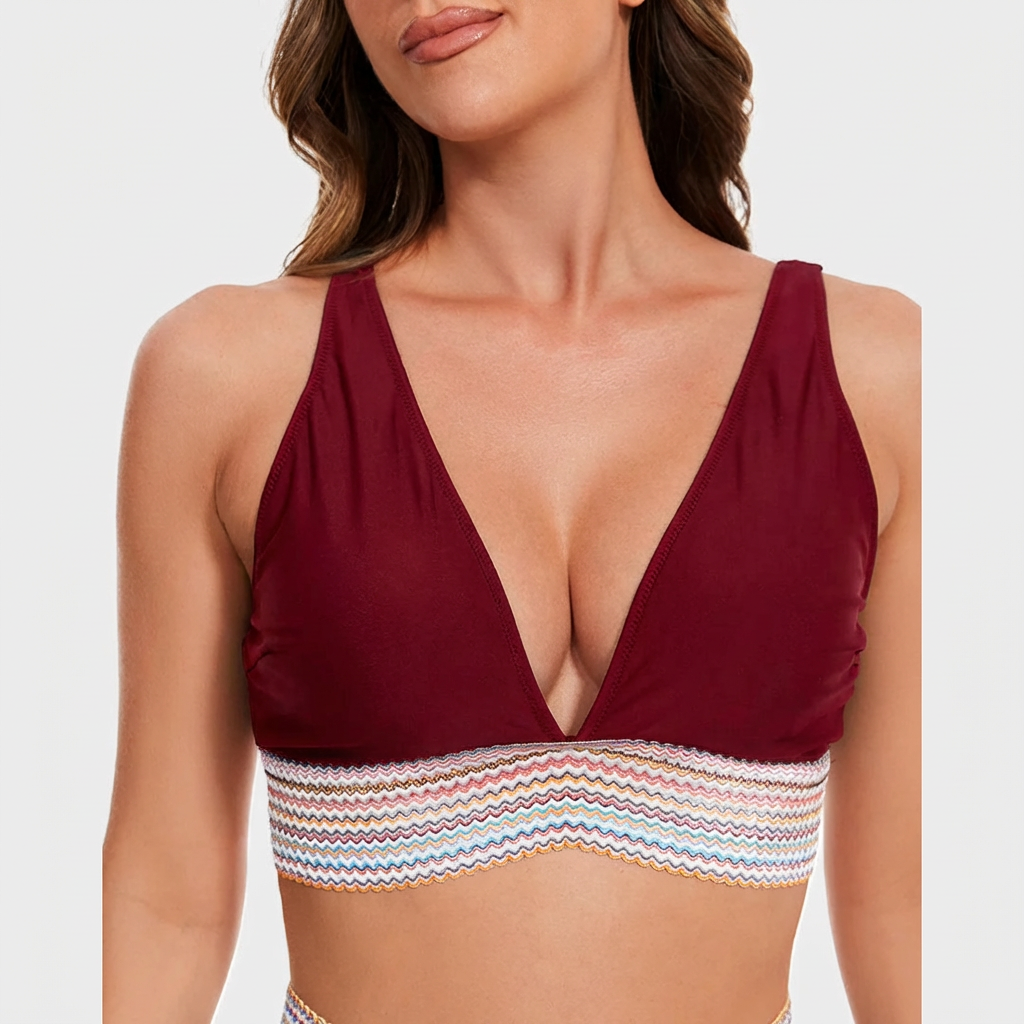 Dames Hoge Taille Bikiniset | Tweedelig Zwemset met Bikinitop