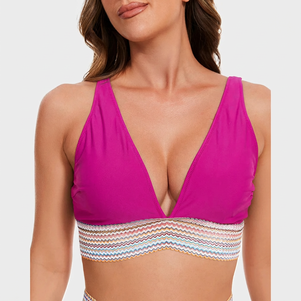 Dames Hoge Taille Bikiniset | Tweedelig Zwemset met Bikinitop