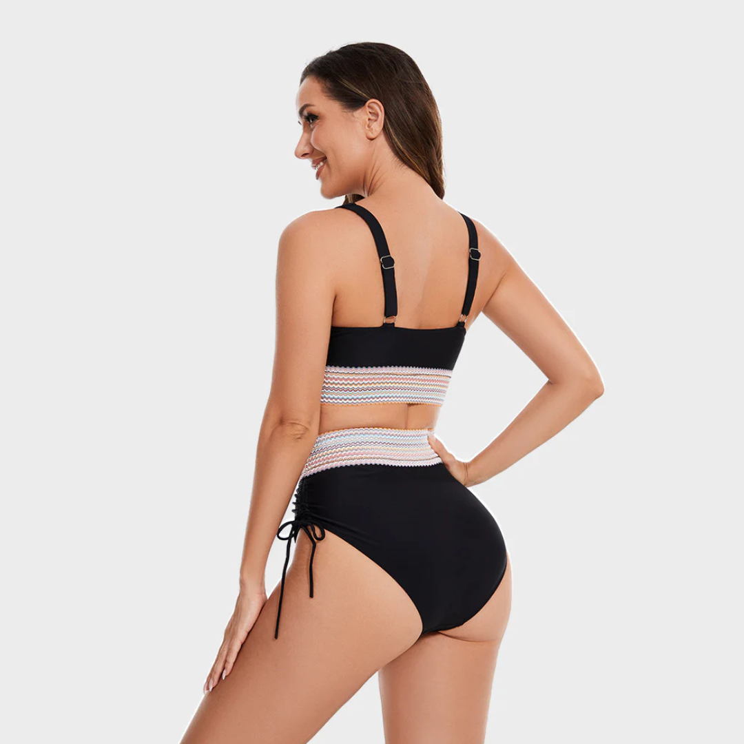 Dames Hoge Taille Bikiniset | Tweedelig Zwemset met Bikinitop
