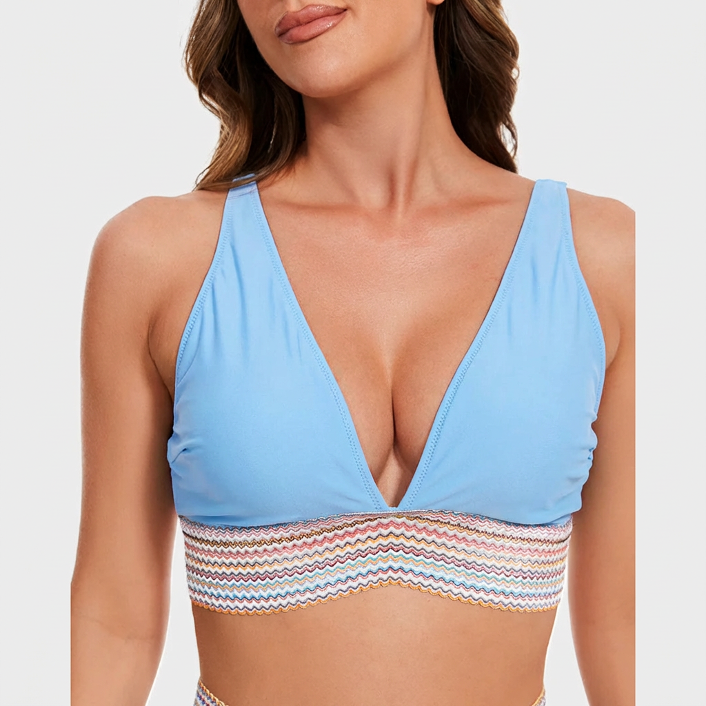 Dames Hoge Taille Bikiniset | Tweedelig Zwemset met Bikinitop