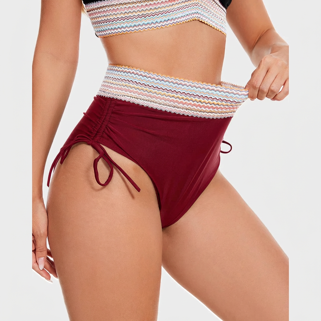 Dames Hoge Taille Bikiniset | Tweedelig Zwemset met Bikinitop
